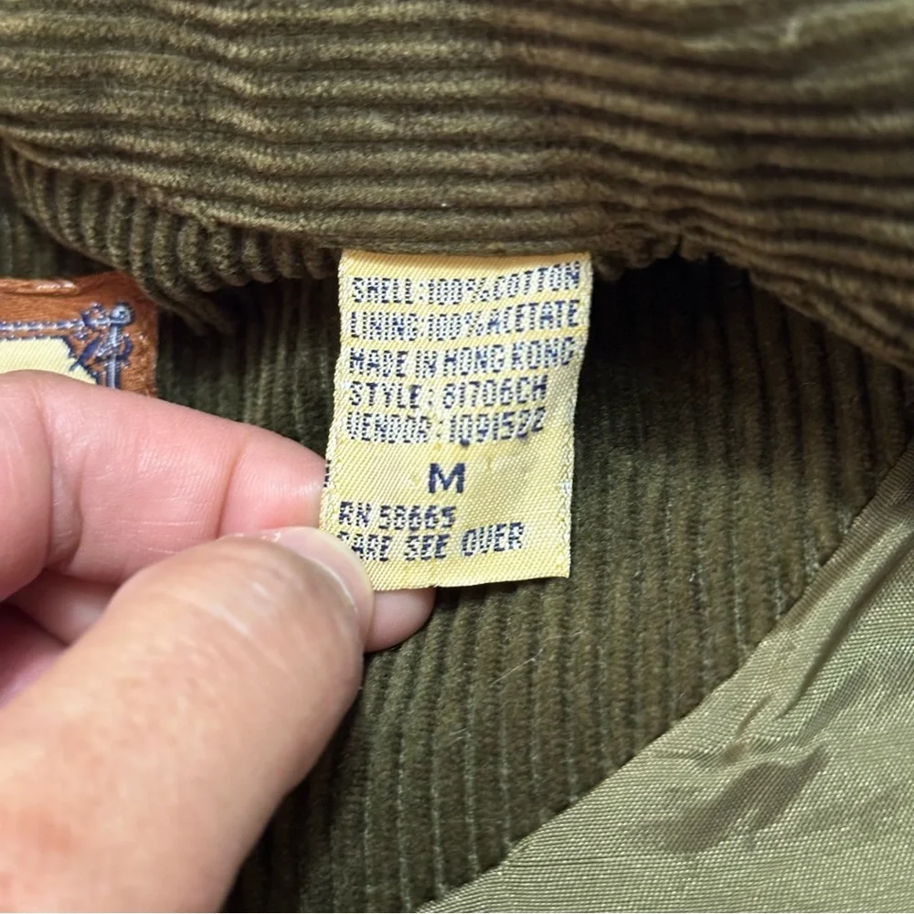 Vintage Prés de Chamonix Cotton Corduroy Shirt Jacket Women’s Size M - Picture 5 of 9